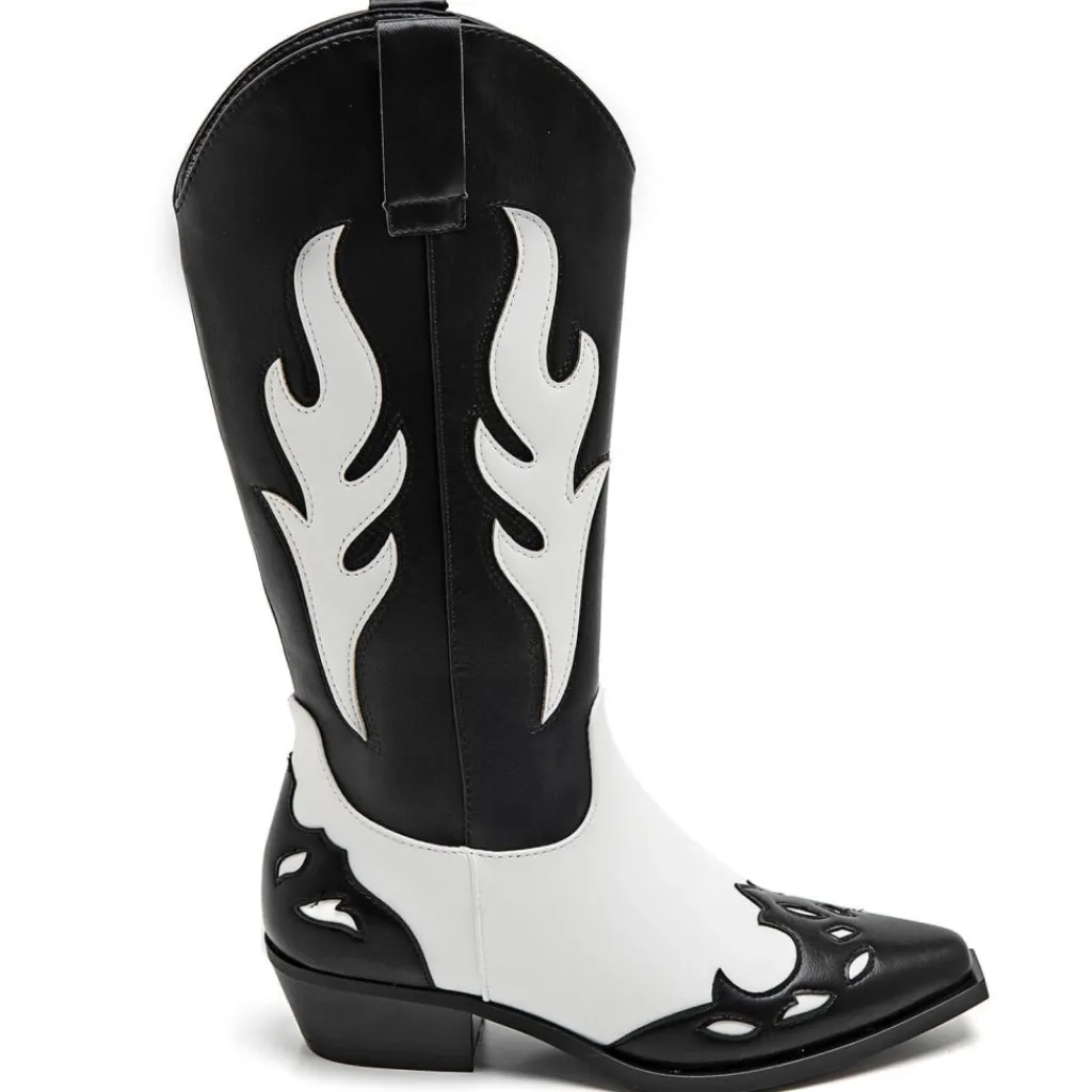 SHOES Abby Dame cowboystøvle 9632A - Black Hot