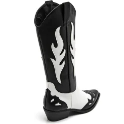 SHOES Abby Dame cowboystøvle 9632A - Black Hot