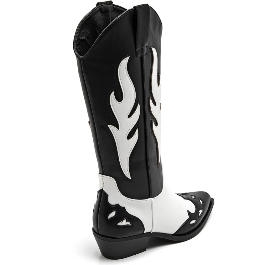 SHOES Abby Dame cowboystøvle 9632A - Black Hot