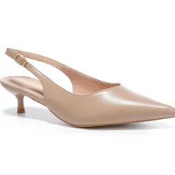 SHOES Abigail dame stiletter med slingback M105 - Apricot Discount