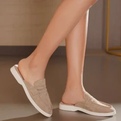 SHOES Adeline dame loafers 77-628 - Kaki New