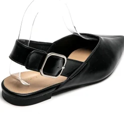 SHOES Amance dame slingback ballerinaer 9705 - Black Outlet