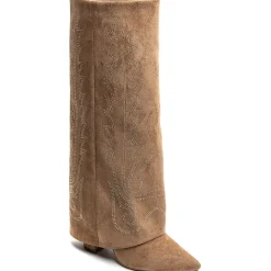 SHOES Annabelle dame støvler 7675A - Camel Discount