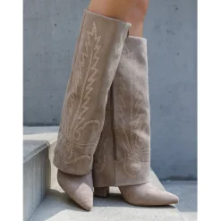 SHOES Annabelle dame støvler 7675A - Kaki New