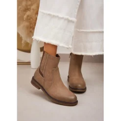 SHOES Anne dame støvler 6399 - Kaki Hot
