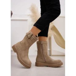 SHOES Antoinette dame støvler 8613 - Kaki Outlet