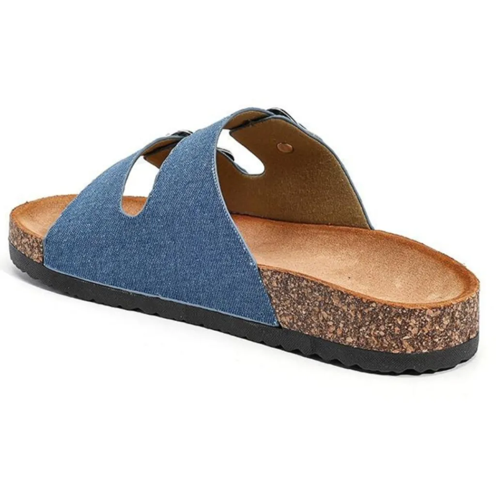 SHOES Bertha dame sandaler WD295 - Jeans Chiaro