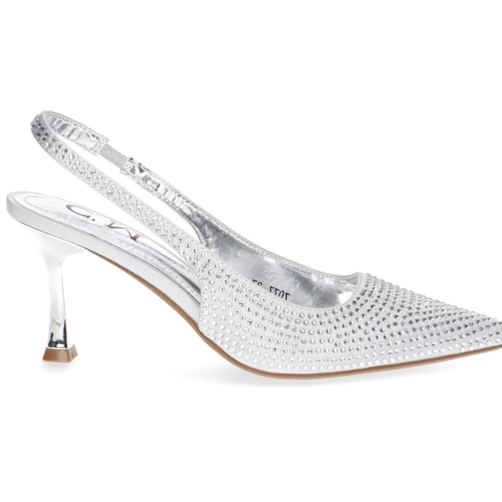 SHOES Blanche dame sko 7077 - Silver Online
