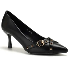 SHOES Brigitte dame sko 77-546 - Black Discount