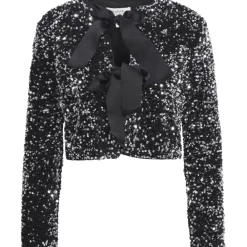 b.young dame bluse BYPAILLET - Silver Sequin Mix Sale