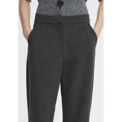 b.young dame bukser BYDANTA - Black Melange Outlet