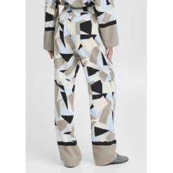 b.young dame bukser BYFAVIA - Humus Blocks Discount