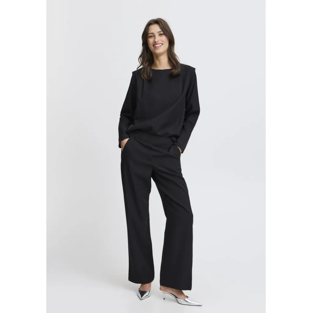 b.young dame bukser BYMMIDDE - Black Outlet