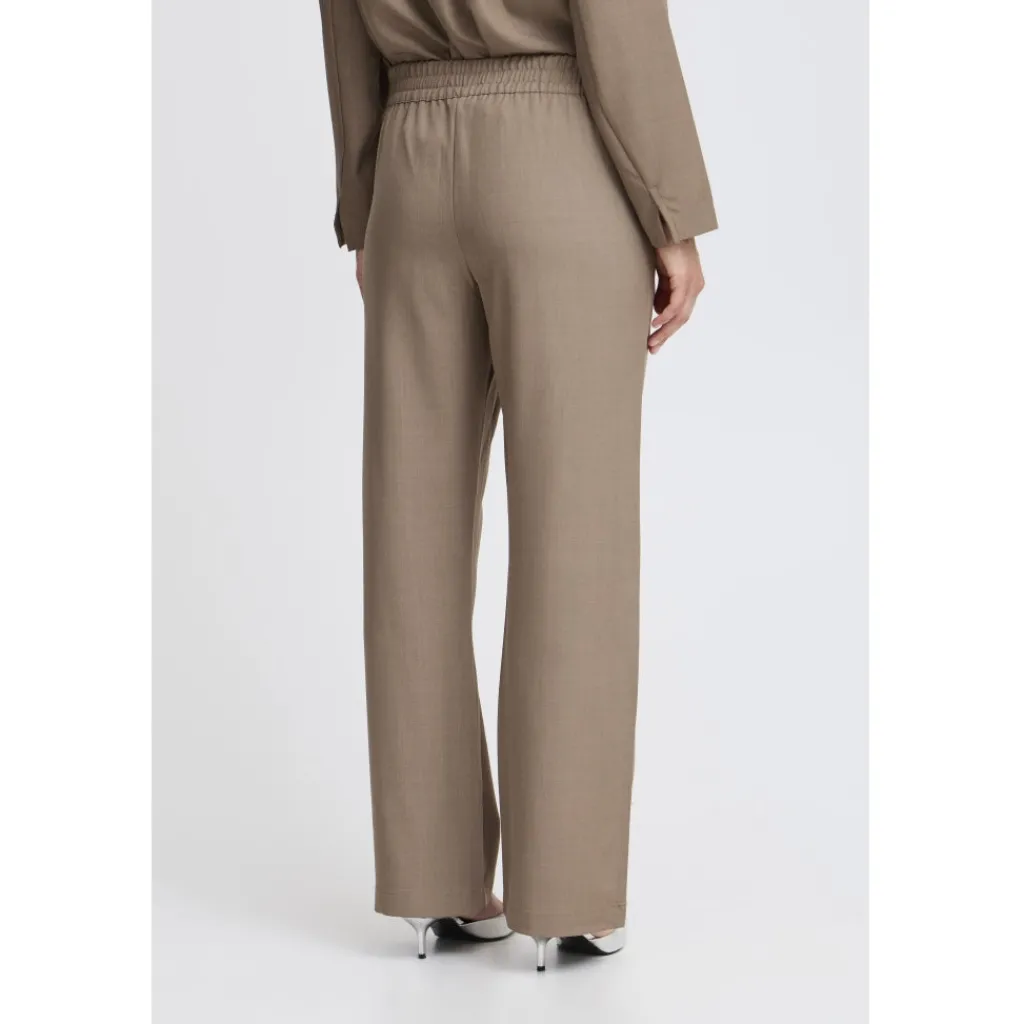 b.young dame bukser BYMMIDDE - Walnut Melange Clearance