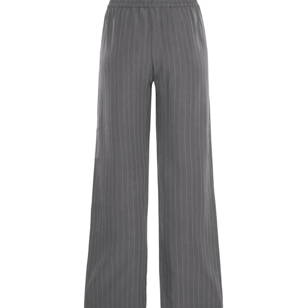 b.young dame bukser BYMMIDDE - Dark Grey Mel. Pinstripe Mix Clearance