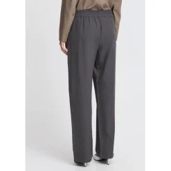 b.young dame bukser BYMMIDDE - Dark Grey Mel. Pinstripe Mix Clearance