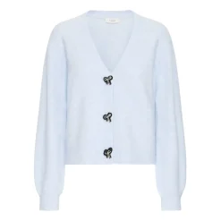 b.young dame cardigan BXOMEA - Cashmere Blue MELANGE Sale