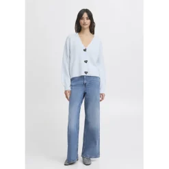 b.young dame cardigan BXOMEA - Cashmere Blue MELANGE Sale