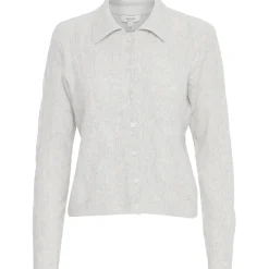 b.young dame cardigan BYMIFFA - Light Grey Melange Hot