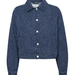 b.young dame jakke BYKANILLA - Mid Blue Denim Best