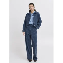 b.young dame jakke BYKANILLA - Mid Blue Denim Best