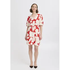 b.young dame kjole BYIBINE - Flame Flower Mix Discount