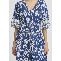 b.young dame kjole BYJASMINA - Medieval Blue Eth Mix Online