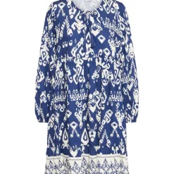 b.young dame kjole BYJASMINA - Medieval Blue Eth Mix Best