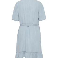 b.young dame kjole BYLANA - Light Blue Denim Outlet