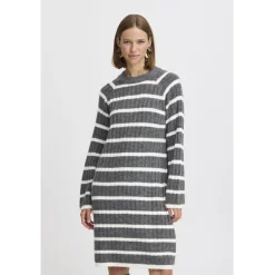 b.young dame kjole BYMARIANNE - Dark grey melange Best