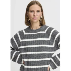 b.young dame kjole BYMARIANNE - Dark grey melange Best