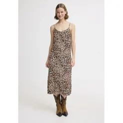 b.young dame kjole BYMMJOELLA - Birch LEOPARD Discount