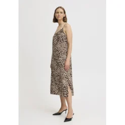 b.young dame kjole BYMMJOELLA - Birch LEOPARD Discount