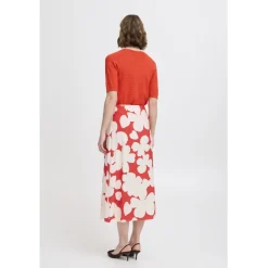 b.young dame nederdel BYIBINE - Flame Flower Mix Best