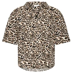 b.young dame skjorte BYFALAKKA - Rainy Day Leopard Mix Hot