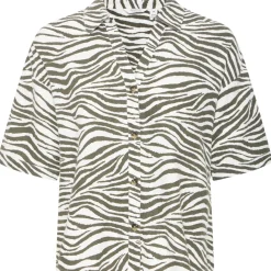 b.young dame skjorte BYFALAKKA - Animal Kalamata Mix New