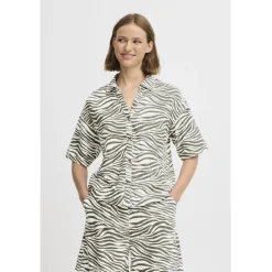 b.young dame skjorte BYFALAKKA - Animal Kalamata Mix New