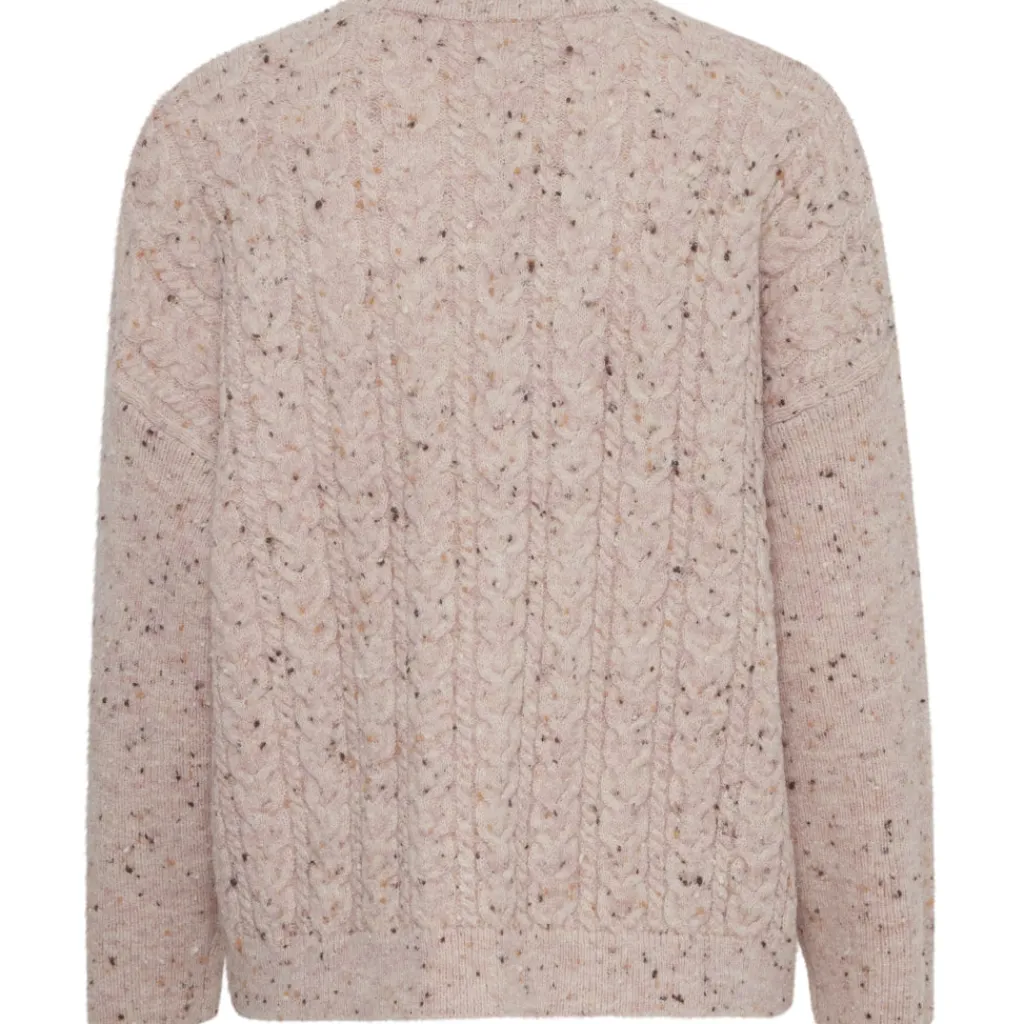 b.young dame strik BYNATA - Pale Mauve Melange Discount