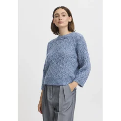 b.young dame strik BYOMHU - Blue Horizon Melange Outlet