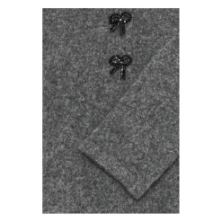 b.young dame strik kjole BYOMEA - Dark grey melange Clearance