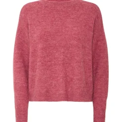 b.young DAME STRIKTRØJE BYMONNA - Roan Rouge Melange Clearance