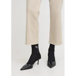 b.young B:YOUNG dame strømper BAWLI - Black Logo Sock Clearance