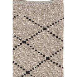 b.young B:YOUNG dame strømper BAWLI - Brown Check Sock Outlet