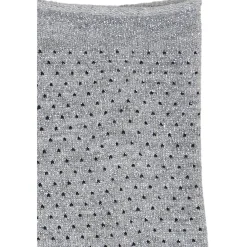 b.young B:YOUNG dame strømper BAWLI - Grey Dots Sock Outlet