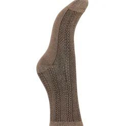b.young DAME STRØMPER BYWLI - Walnut Cable Sock Hot