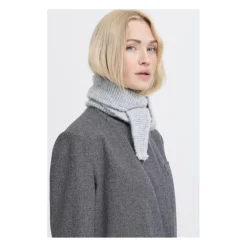 b.young dame tørklæde BYVALMA - Light Grey Melange Best