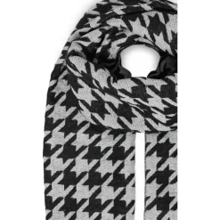 b.young dame tørklæde BYVILEAVES - Black Mix Discount