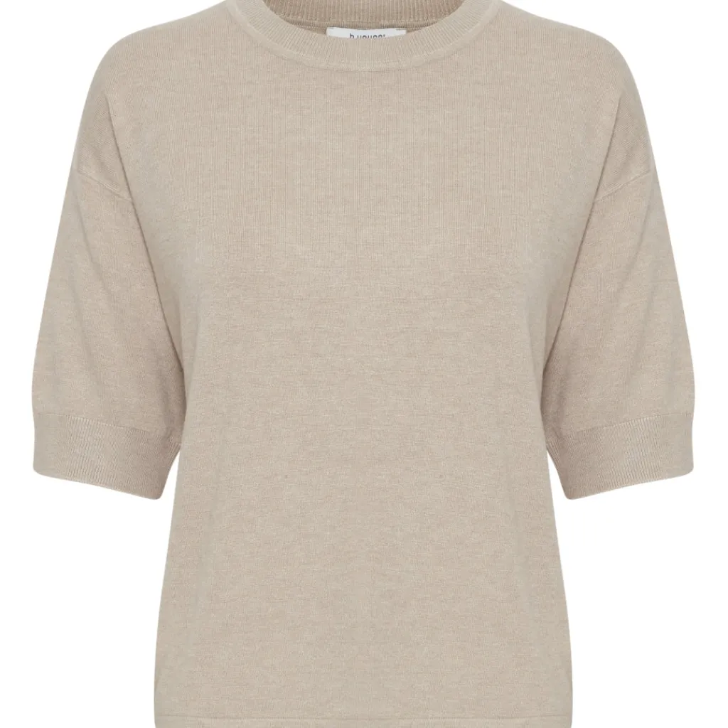 b.young dame t-shirt BYMMORLA - Humus Melange Sale