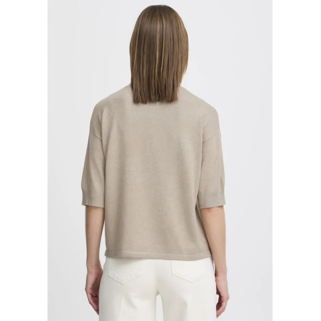 b.young dame t-shirt BYMMORLA - Humus Melange Sale