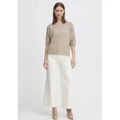 b.young dame t-shirt BYMMORLA - Humus Melange Sale